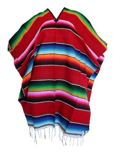 Leos Imports Girls Boys One Size Multi-color Mexican Zarape 