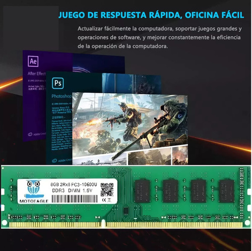 Memoria RAM color verde 8GB DDR3-1333MHz 1x8GB IBM 49Y1415