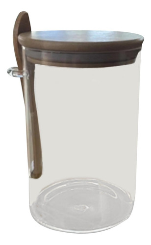 Recipientes De Vidrio Con Cuchara Suministros De Grande