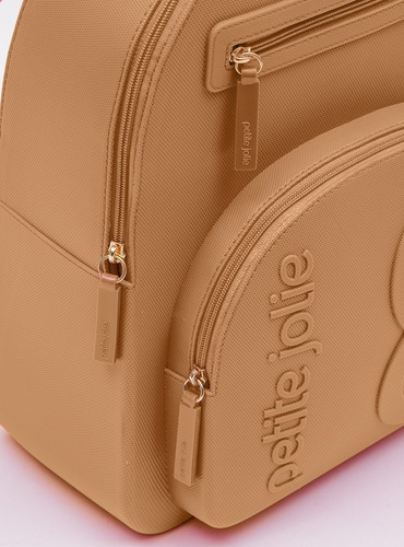 Mochila Feminina Grande Smart Nude Petite Jolie Pj11053 Nova Nude Liso