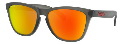 Oakley Oo9013 F855 Frogskins Matte Grey Prizm Ruby Polarized