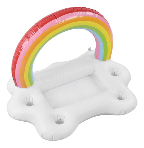 Water Fun Decorations Inflatable Rainbow Drink Holder