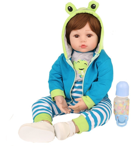 Npkdoll Muñeca Renacida Bebe Vinilo De Silicona Suave 48cm