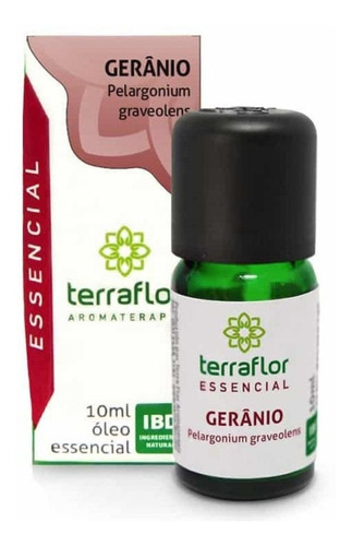 Óleo Essencial Naturall De Gerânio 10ml - Terra Flor