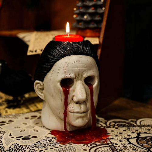 Suporte De Vela De Halloween Estátua De Halloween Com Olhos
