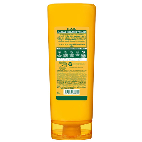 Imagen 3 de 6 de Acondicionador Recarga Nutritiva Oil Repair 350ml Fructis