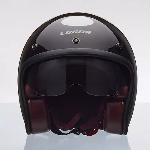 Imagem 3 de 10 de Capacete Lucca Sublime Gloss Black + Viseira Interna + Bolha