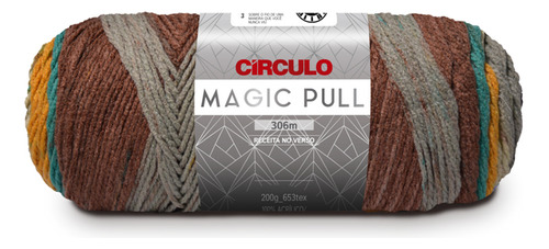 Lã Magic Pull Circulo - 1 Unidade Cor 8687 Cerrado