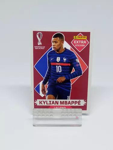 Figurinha Extra Sticker Bordô Mbappe Copa Do Mundo 2022