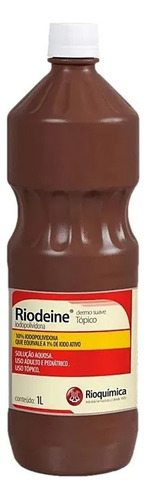 Riodeine 1l Iodopolividona Dermo Suave Tópico Rioquímica