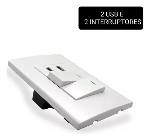 Interruptor Tomada Com Entrada Usb 10a Bivolt Modular Casa