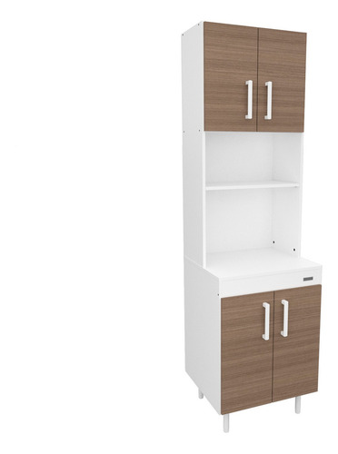 Mueble Columna De Cocina 4 Puertas Despensero Blanco 10155 Color 10155 - Blanco