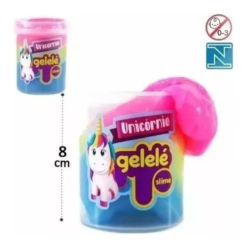 Gelele Slime Multicolor Unicornio
