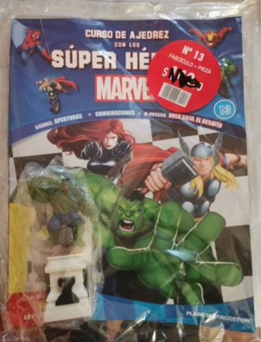 Figura Hulk Fascículo#13 Ajedrez Marvel Planetadagostini