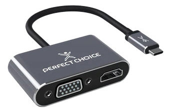 Cable Usb Tipo C A Hdmi Y Vga Perfect Choice Pc-101284