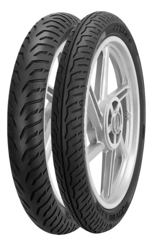 Pneu Pirelli 80/100-18 + 90/90-18 City Dragon Moto