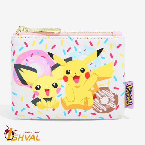 Imagen 2 de 4 de Monedero Pokemon - Pichu & Pikachu Donuts - Exclusivo