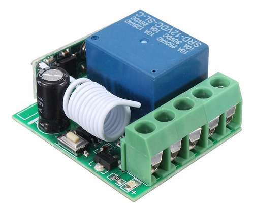 Módulo Receptor Relé Rf 12v/433mhz - Sin Control (solo Relé)