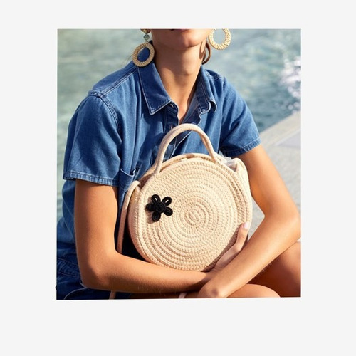 Imagen 1 de 3 de Bolso Circular Tejido
