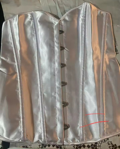Corset Blanco Satinado