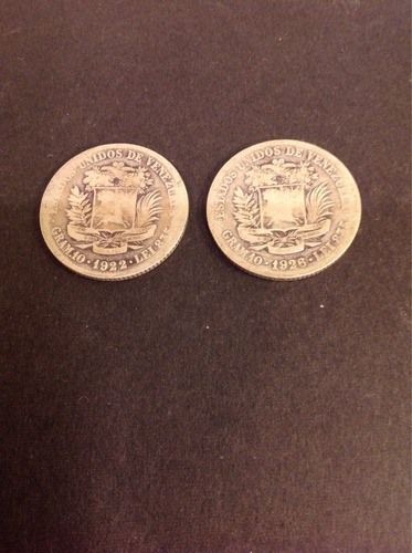 Monedas De 2 Bolívares 1922 /1926