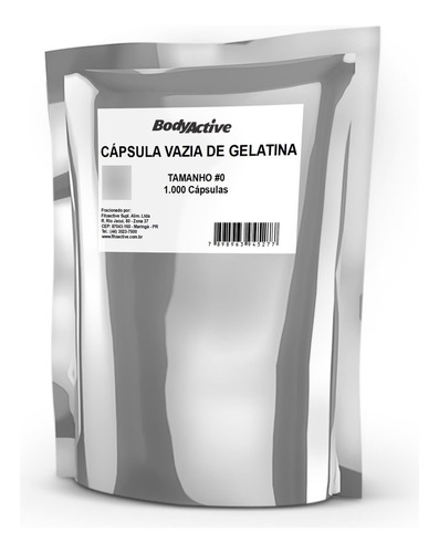 Cápsula Vazia De Gelatina Tamanho 0 - Pacote 1000 Cápsulas
