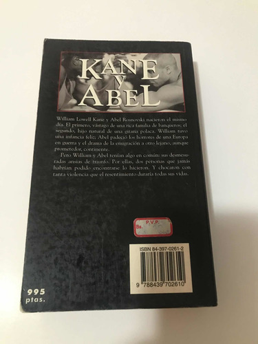 Imagen 2 de 2 de Libro Kane Y Abel De Jeffrey Archer. U6