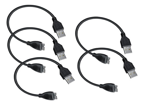 Saitech It 5 Pack Usb 3.0 Cable A A Micro B Cable De Transfe