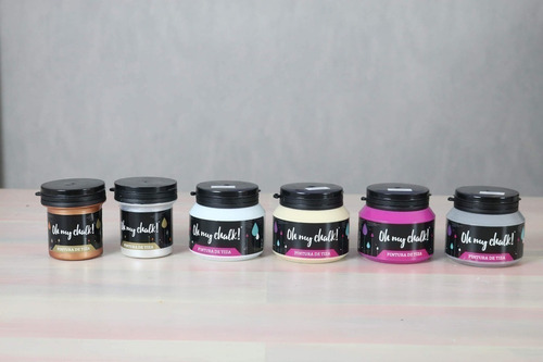 Imagen 8 de 10 de Pintura De Tiza - Oh My Chalk 210 Cc Cherry - Xion Store