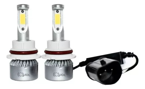 Kit Foco Led 9007 Delantero Luz Blanco A Y B 3 Caras