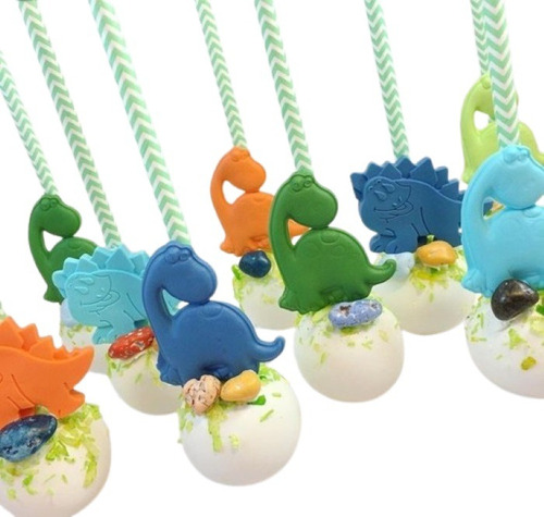 Dinosaurios Toppers Para Cupcakes ,trufas,paletas En Fondant