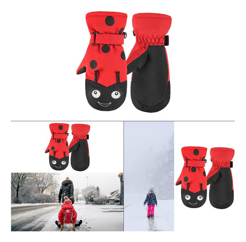 Guantes De Esquí Para Nieve Impermeables Para Niñas, M
