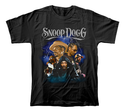 Camiseta Algodón Peinado Con Estampado De Rapero Snoop Dogg