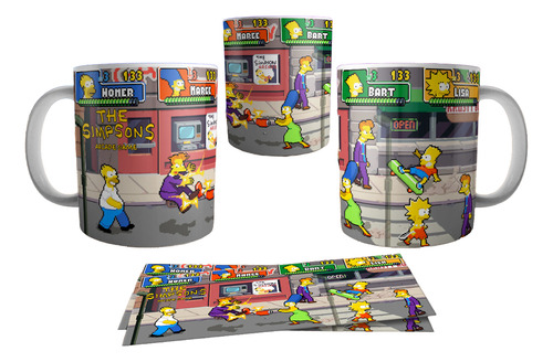 Tazas De Cerámica De Arcade Gris The Simpsons