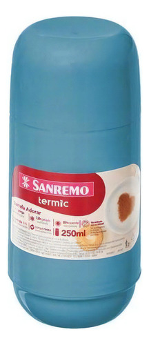 Garrafa Térmica Adorar 250ml Com Tampa Sanremo Azul Sr1001/2