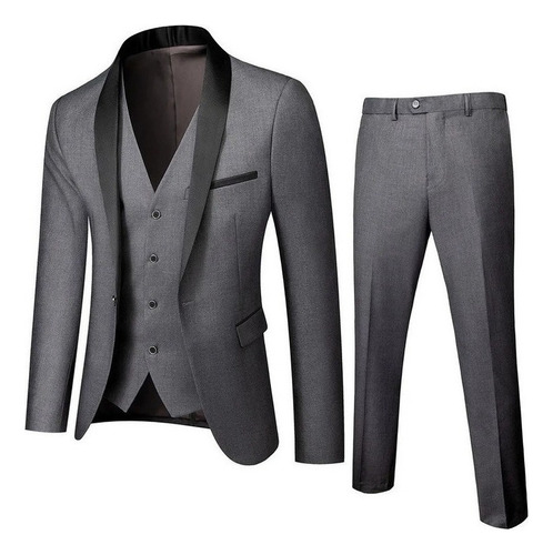 Conjunto De Traje Delgado De 3 Piezas Para Hombre, Fiesta De