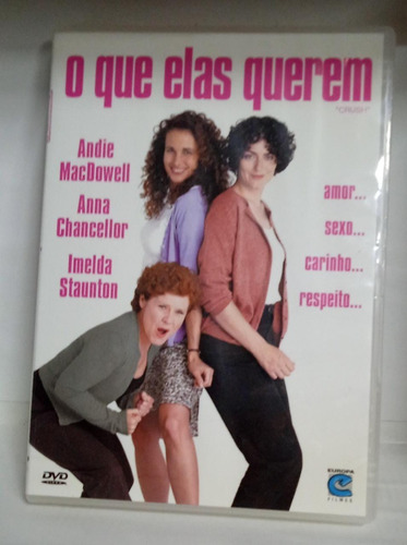Dvd O Que Elas Querem - Andie Macdowell * Original (Usado)