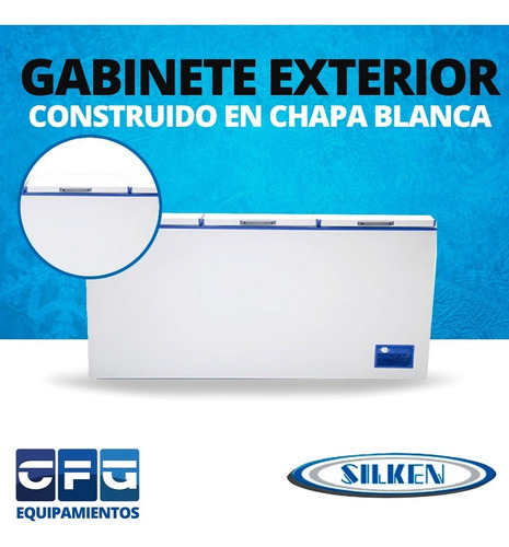 Freezer Horizontal 1500l Tapa Ciega Fh 1500 Silken
