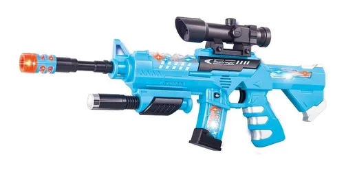Pistola Destroyer Blaster Xr Sonido Luz El Duende Azul 7298