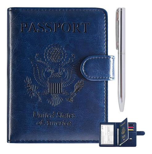 Funda Para Pasaporte Rsaquar Para Mujeres Y Hombres, De P...