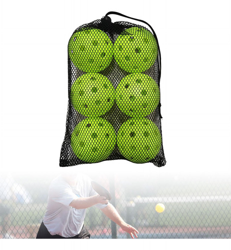 2 X 6 Bolas De Pickleball De Tamaño Oficial, Duraderas,