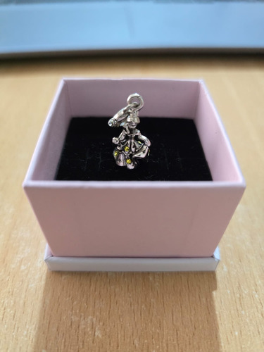 Charm Colgante De Bella Dress Dancing La Bella Y La Bestia Plateado