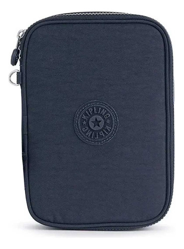 Estuche escolar Kipling para 100 bolígrafos, color azul oscuro