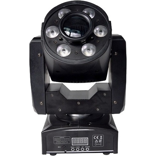 Moving Head Spot Led 60w 8 Cores Prisma Wash 6 Leds De 3w