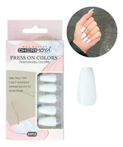 Comprar Kit Uñas Postizas Press On Coffin Adhesivas Cherimoya X24