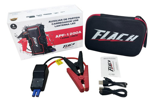 Auxiliar Partida Portátil 1200a C/carregador Apf-1200a Flach