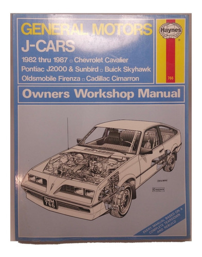 Manual Haynes General Motors J-cars 1982 1987 Owner Workshop