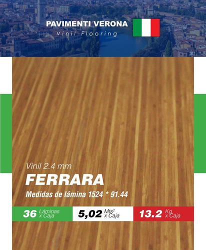 Piso De Vinil Verona Ferrara + Pegamento