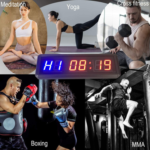 Reloj De Entrenamiento Grande Para Gimnasio En Casa, Reloj T