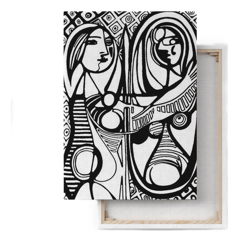 Cuadro Mujer Ante El Espejo De Picasso Para Pintar En Canvas